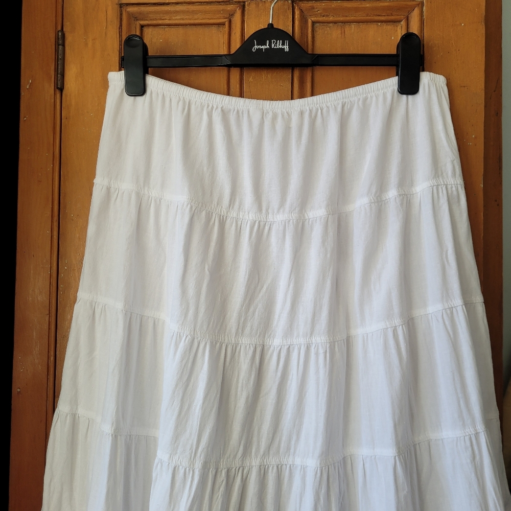 Wilfred White Tiered Midi Skirt - Picture 9 of 14